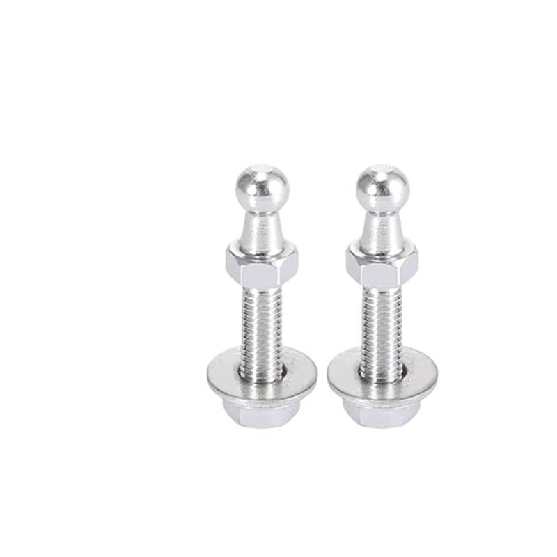 Hydraulische Federstange Kugelbolzen Schraube Mutter Unterlegscheibe Gasfeder Hubstütze Dämpfergelenk Gewindeanschluss 2 Stück 30 Mm M8 von KBKEUBUAD