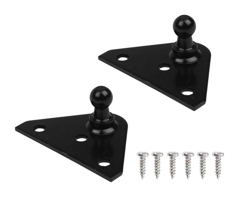 Hydraulische Federstange Universal-Gasfederstreben Hebeunterstützung Stoßdämpfer Stahlsockel 2/4er-Pack Für Die Motorhaube(BLACK 200PCS) von KBKEUBUAD
