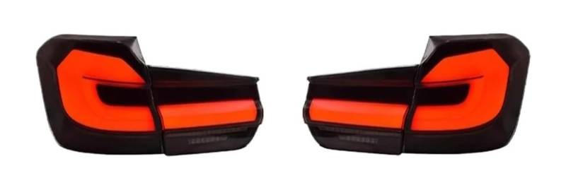 KBKEUBUAD Blinkerlicht Für B&MW F30 F35 F80 2013-2018 318i 320i 325i 330i 335i Sequentielle Blinker Bremslichter LED Rückleuchten(17-19 Red) von KBKEUBUAD
