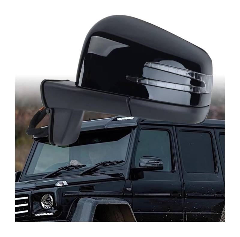 KBKEUBUAD Blinkerlicht Für B&enz W463 Für G-KLASSE 2012-2018 Elektrische Einstelllinse Auto-Faltblinker-Bodenleuchte Mit Totem Winkel von KBKEUBUAD