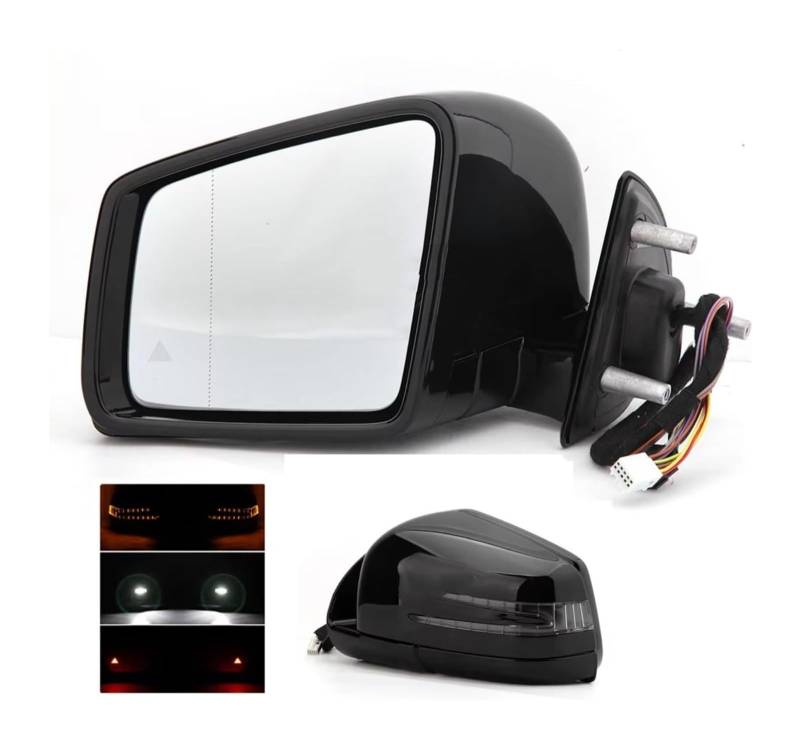 KBKEUBUAD Blinkerlicht Für B&enz X164 W164 GL320 ML320 ML63 ML350 Blinkerglas Lichter Toter Winkel 1648105193(Left) von KBKEUBUAD
