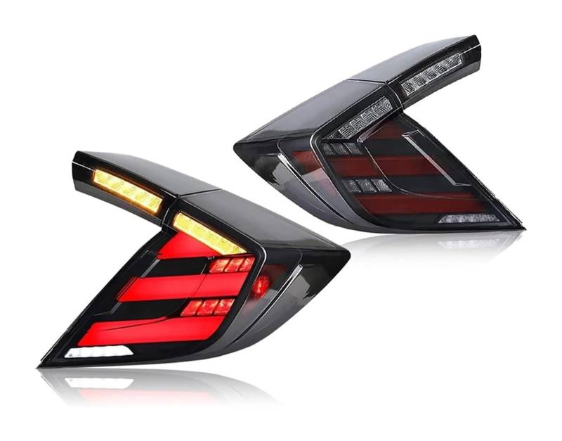 KBKEUBUAD Blinkerlicht Für Civic Hatchback 10th Gen 2020 2021 DRL Dynamische Blinker Licht LED Schwanz Lampen Assembl von KBKEUBUAD