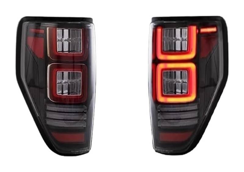 KBKEUBUAD Blinkerlicht Für F150 Pickup Truck 2009-2014 W/Rot Blinker Lampe Montage Passagier & Fahrer Seite Lichter Montage LED(klar) von KBKEUBUAD