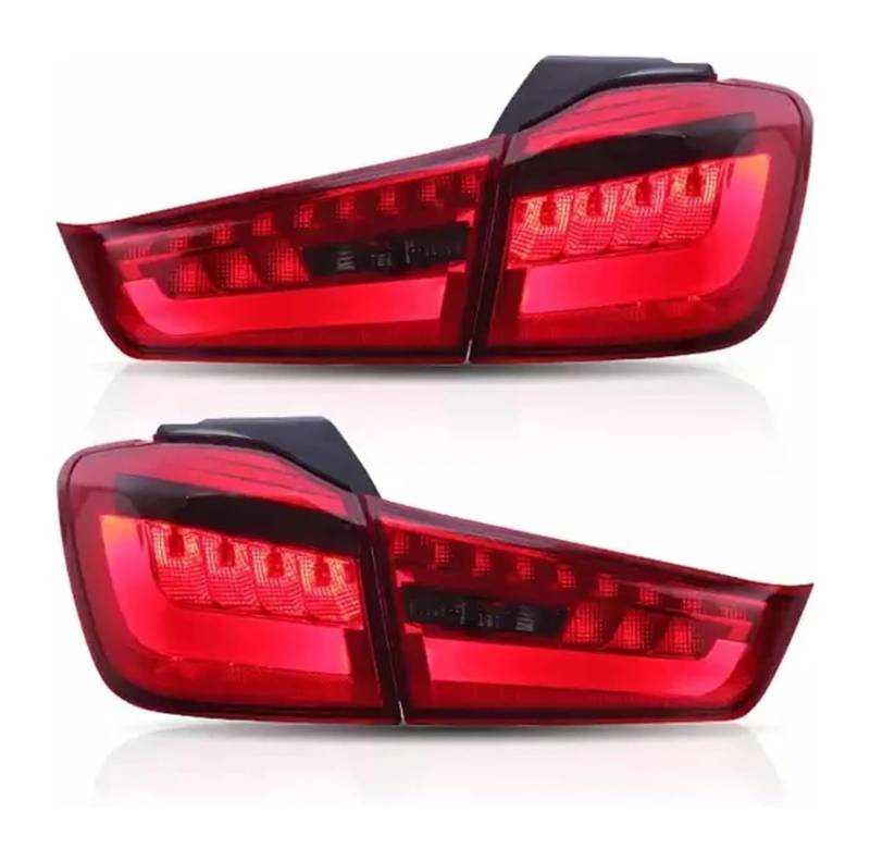KBKEUBUAD Blinkerlicht Für M&ITSUBISHI Für ASX Für OutLander 2012-2018 Sport Lauflichter Blinker Lampe LED Geräucherte Rücklichter(rot) von KBKEUBUAD