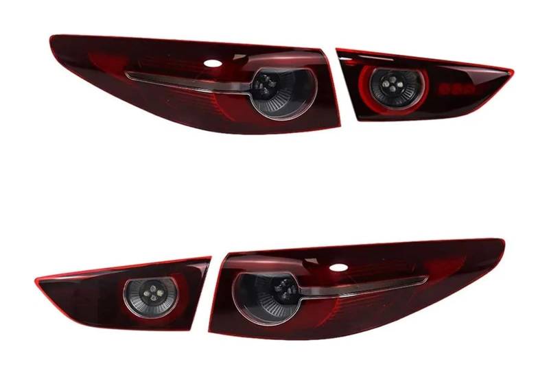 KBKEUBUAD Blinkerlicht Für Mazda 3 Limousine 2019-2021 Links Rechts LED Warnung Bremse Stop Licht Blinker Lampe(1 Set) von KBKEUBUAD
