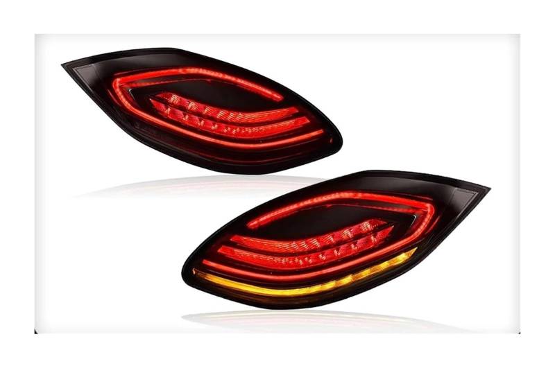 KBKEUBUAD Blinkerlicht Für Panamera 2010-2013 Hinten Schwanz Lampe Sequentielle Blinker Voll LED Lichter(rot) von KBKEUBUAD