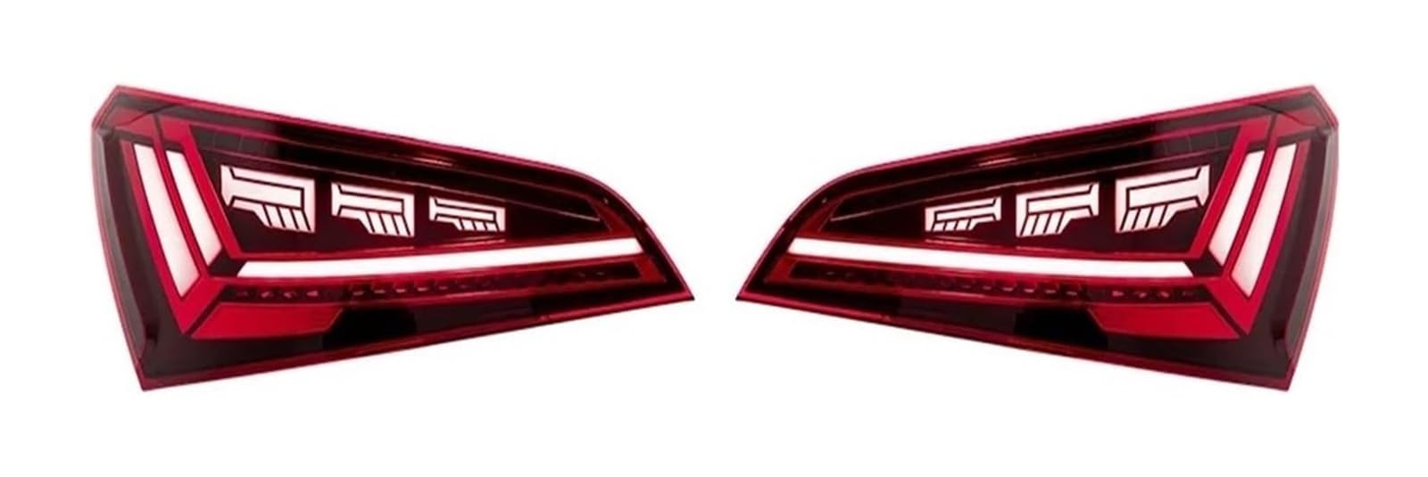 KBKEUBUAD Blinkerlicht Für Q5 2008-2017 Animation LED Rücklicht Blinker Dynamische DRL Zubehör(2008-2012) von KBKEUBUAD