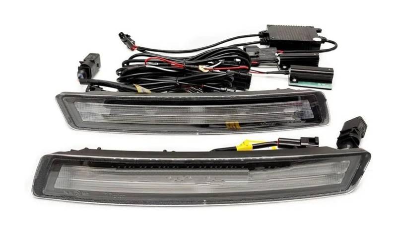 KBKEUBUAD Blinkerlicht Für VW Für Käfer 2006-2010 Auto Vorderen Stoßfänger DRL Gelb Blinker Nebel Licht LED(Clear cover) von KBKEUBUAD