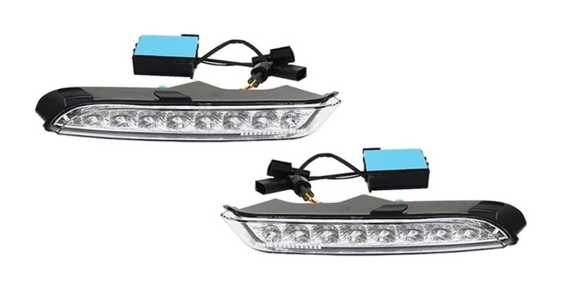 KBKEUBUAD Blinkerlicht Für VW Für S&CIROCCO R Für Linie 2015 2016 DRL Gelb Blinker Nebel Licht LED Dynamische Blinker Lampe von KBKEUBUAD