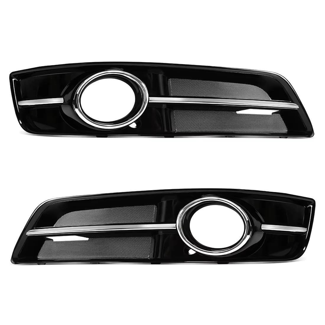 KBNGCAQ Auto Nebel Lampe Gitter Kompatibel Mit A3 2010 2011 2012 2013 8P0807682J 1 Set Auto-Frontstoßstange Links Rechts Nebelscheinwerfer-Lichtgitterabdeckung Schwarz Autozubehör(Right and Left) von KBNGCAQ