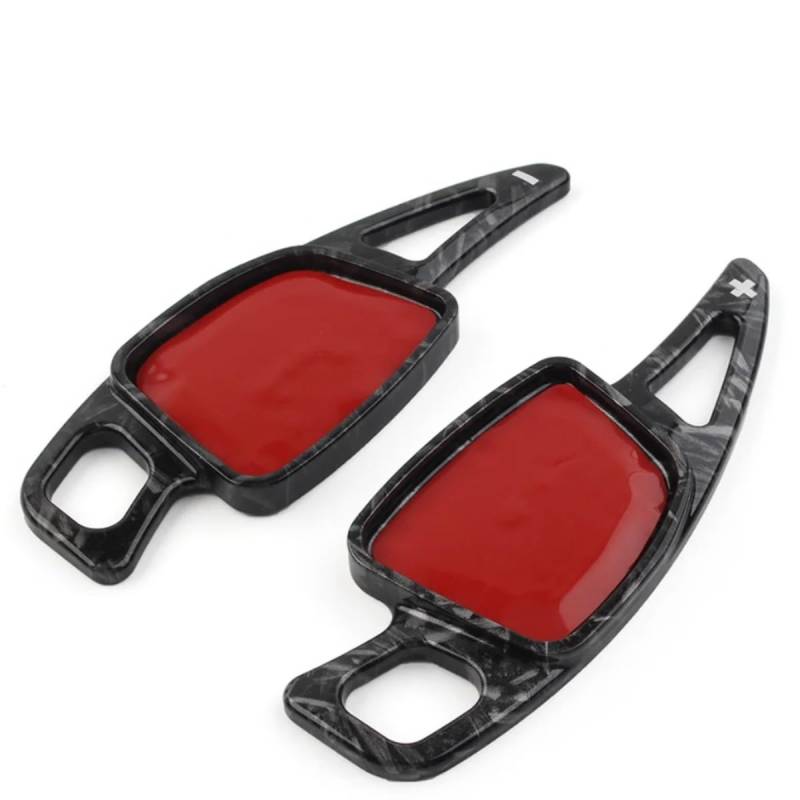 KBNGCAQ Kompatibel Mit A4 Für S5 2020 2021 2022; Für S4 A5 B9 Facelift 2020 2021 Auto Lenkrad Shift Paddle Shifter Verlängerung Quick Shift Zubehör Auto-Lenkrad-Schaltwippe(Forged Pattern) von KBNGCAQ