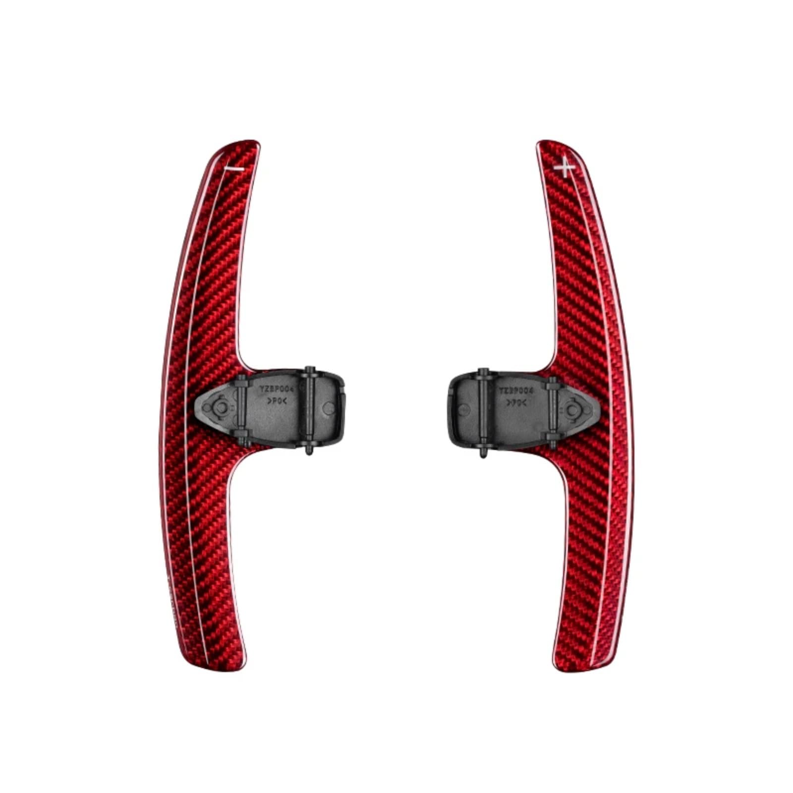 KBNGCAQ Kompatibel Mit Benz Für E200 E220 E260 E300 C180 C200 C260 C300 Carbon Fiber Lenkrad Paddle Shift Ersatz TH0058 Auto-Lenkrad-Schaltwippe(Red Carbon) von KBNGCAQ