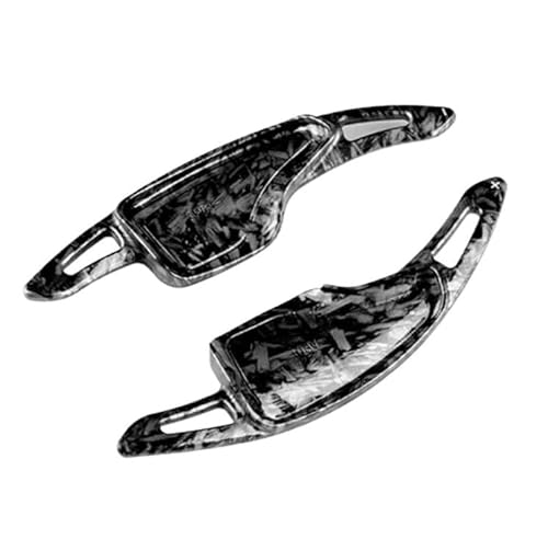 KBNGCAQ Kompatibel Mit Chevrolet Für Camaro 2016 2017 2018 2019 2020 2021 2022 2023 ABS Auto Lenkrad Paddle Shifter Abdeckung Trim Zubehör Auto-Lenkrad-Schaltwippe(Forged Pattern) von KBNGCAQ