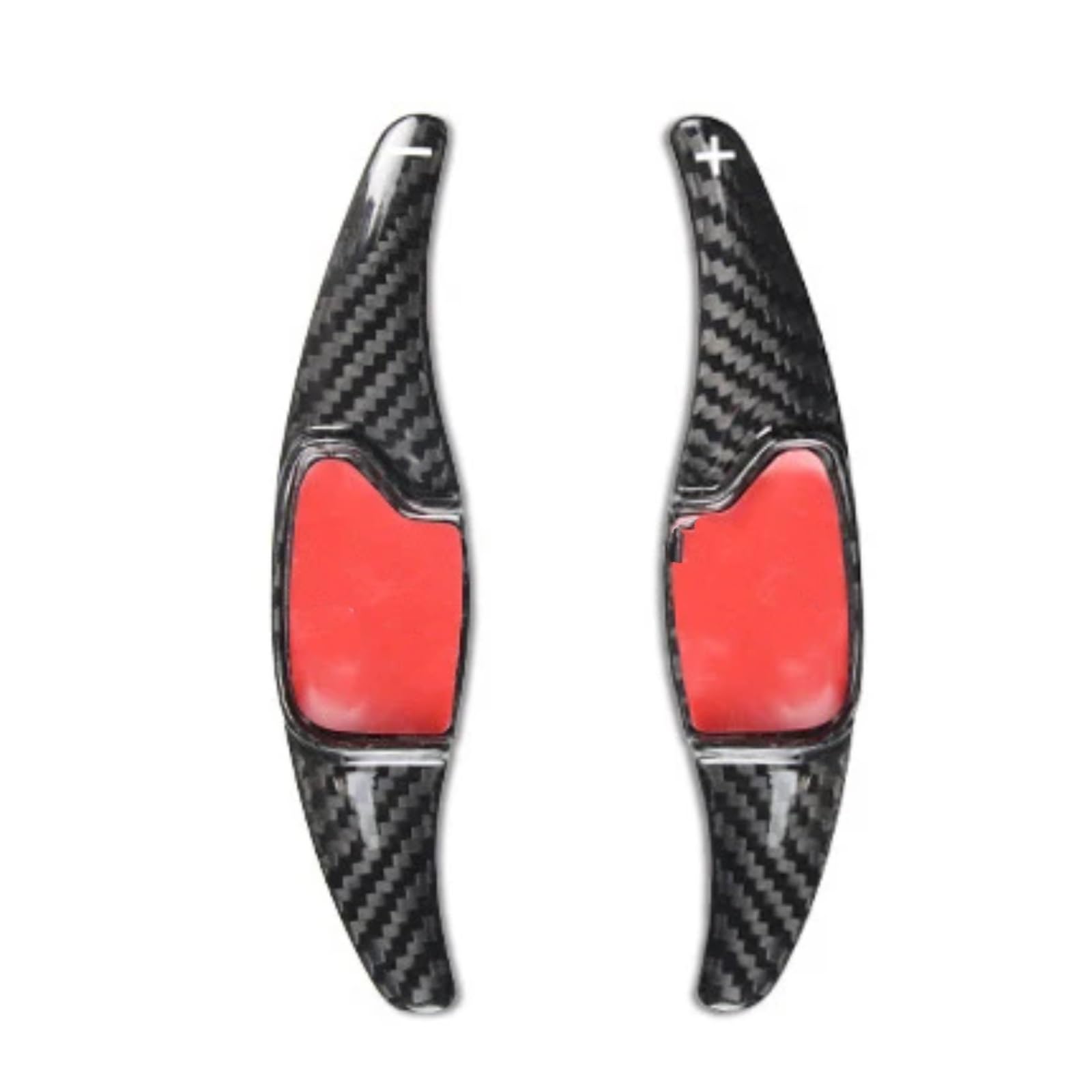 KBNGCAQ Kompatibel Mit Ford Für Mondeo 2013–2019 Für Taurus Für Edge 2015–2019 Kohlefaser-Auto-Lenkrad-Paddel-Schalthebel-Paddel D2015 Auto-Lenkrad-Schaltwippe(Black) von KBNGCAQ