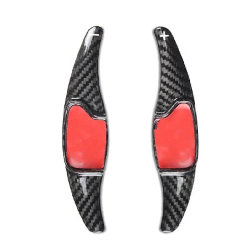 KBNGCAQ Kompatibel Mit Ford Für Mondeo 2013–2019 Für Taurus Für Edge 2015–2019 Kohlefaser-Auto-Lenkrad-Paddel-Schalthebel-Paddel D2015 Auto-Lenkrad-Schaltwippe(Black) von KBNGCAQ