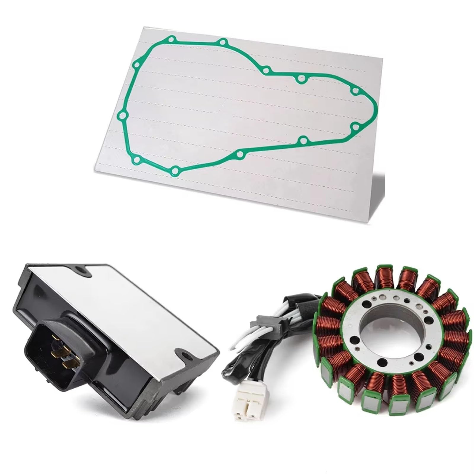 KBNGCAQ Kompatibel Mit Für En650 Für Vulcan Für 650S Für Special Für Edition 2019 Motorradteile Regler Magneto Stator Spule Dichtungssatz Motorrad Stator Zündspule(1 Set) von KBNGCAQ
