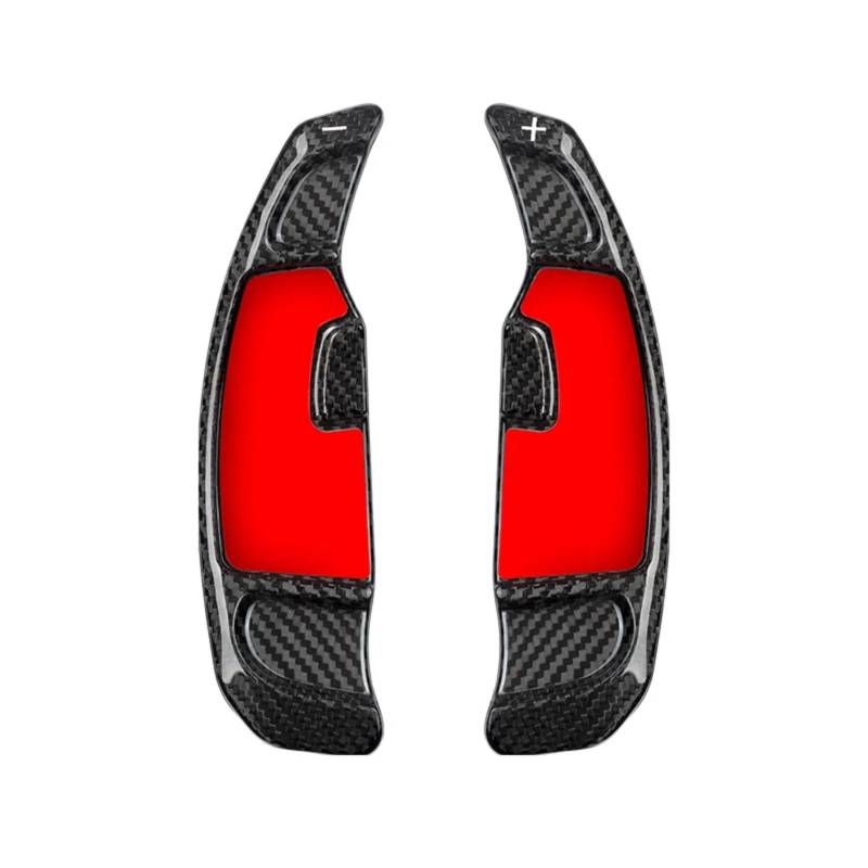KBNGCAQ Kompatibel Mit Für G20 G60 U11 G08 G02 G05 G06 3 5 7 Serie Kohlefaser-Zubehör Paddle Shift Lenkrad-Schaltpaddel Auto-Lenkrad-Schaltwippe(Black Carbon) von KBNGCAQ