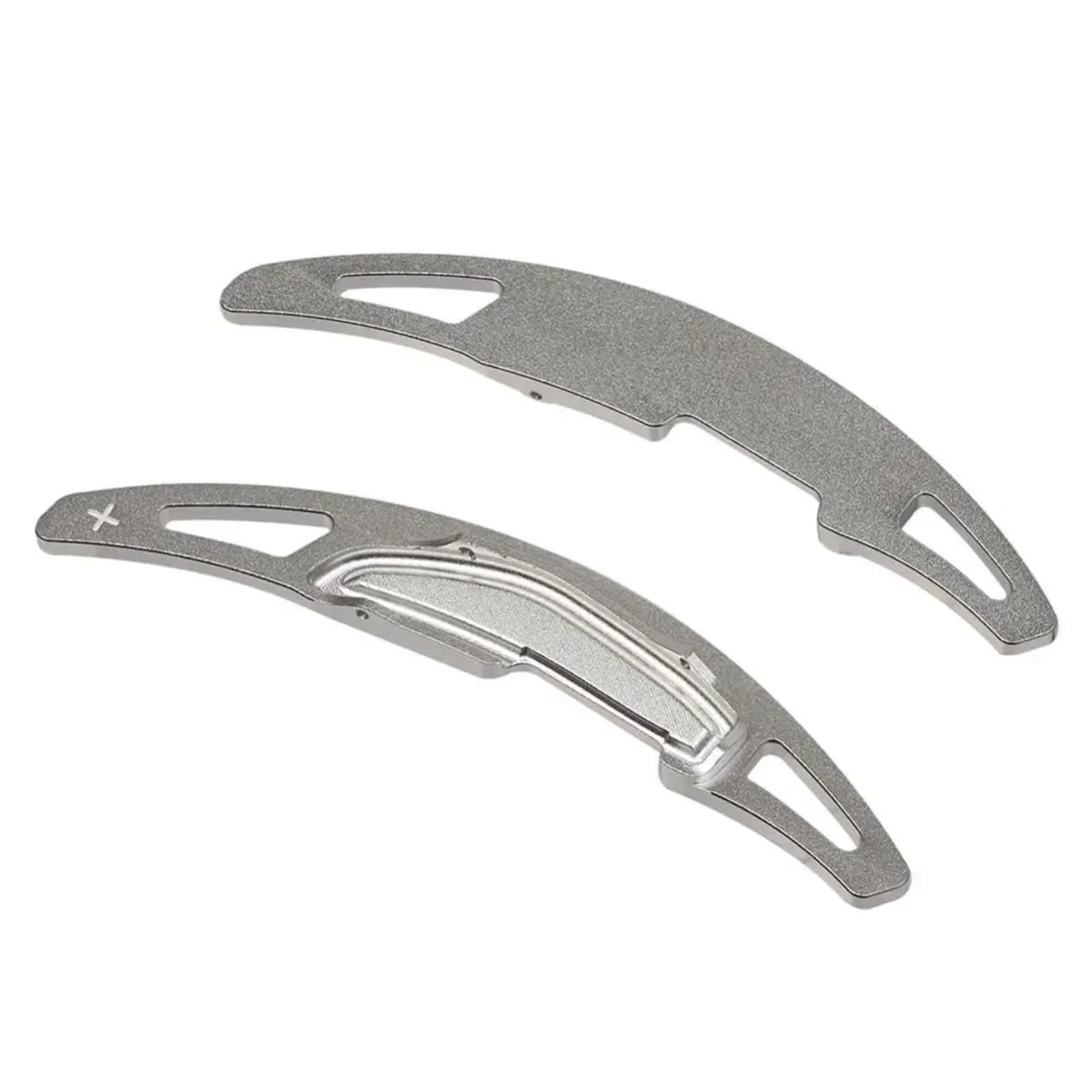 KBNGCAQ Kompatibel Mit Für M3 M4 Für M5 M2 X5 X6 M M6 2 STK. Autolenkrad-Schaltwippenverlängerung aus Aluminium Lenkrad-Schalthebel-Einbau Auto-Lenkrad-Schaltwippe(Silver) von KBNGCAQ