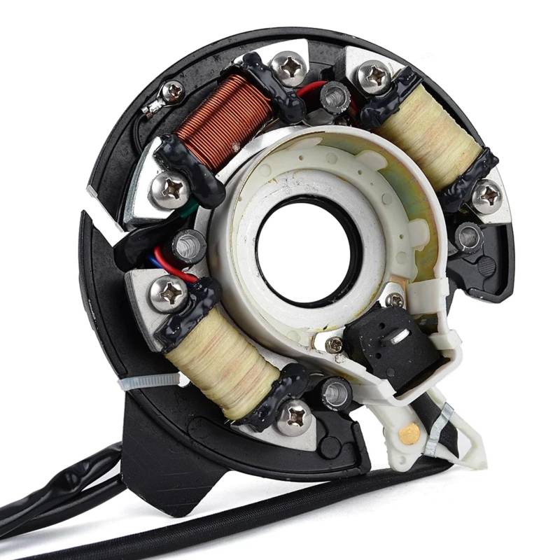 KBNGCAQ Kompatibel Mit Yamaha Für E40X Für MHL 2010-2017 Für 40X Für M Für W Für T Für HS Für L 1998-2013 Außenborder-Statorspulenbaugruppe Bootsmotorgenerator Motorrad Stator Zündspule von KBNGCAQ