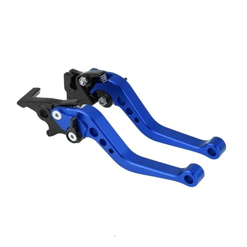 KCKZCFCYPQ Bremse Kupplungshebel Motorrad Universal Kupplung Brems Griff Trommel Hebel Motorrad Zubehör Modifikation Legierung CNC Anti-drop Und Anti-verschleiß Bremshebel(Blue) von KCKZCFCYPQ