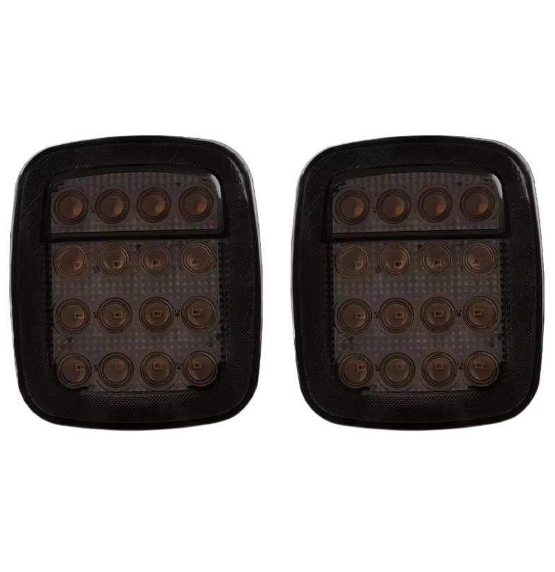 KCKZCFCYPQ Rücklicht Rückleuchten Rückfahrleuchten Bremsrückfahrleuchte Hinten Rückfahrleuchten Tagfahrlicht Für Jeep Für TJ CJ Auto Rückleuchte Bremslicht(Black) von KCKZCFCYPQ