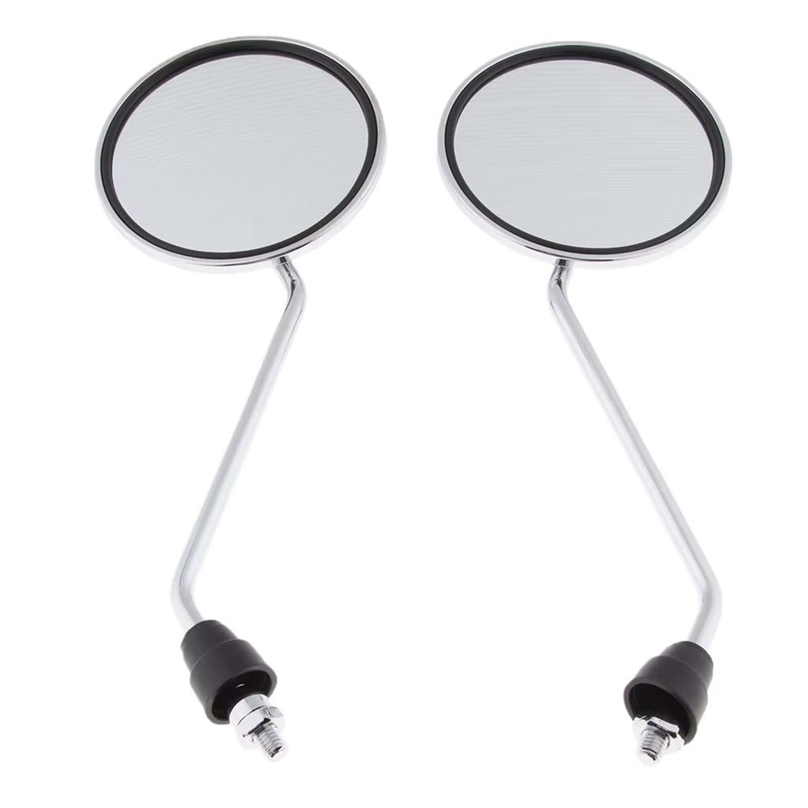 Motorrad-Rückspiegel Für Motorrad Für Roller 1 Paar 8mm Chrom Runde Rearview Außenspiegel Handlebar End Mirror Motorrad-Rückspiegel Für Motorrad Für Roller 1 Paar 8mm Chrom Runde Rearview Außenspiegel Handlebar End Mirror von KCKZCFCYPQ
