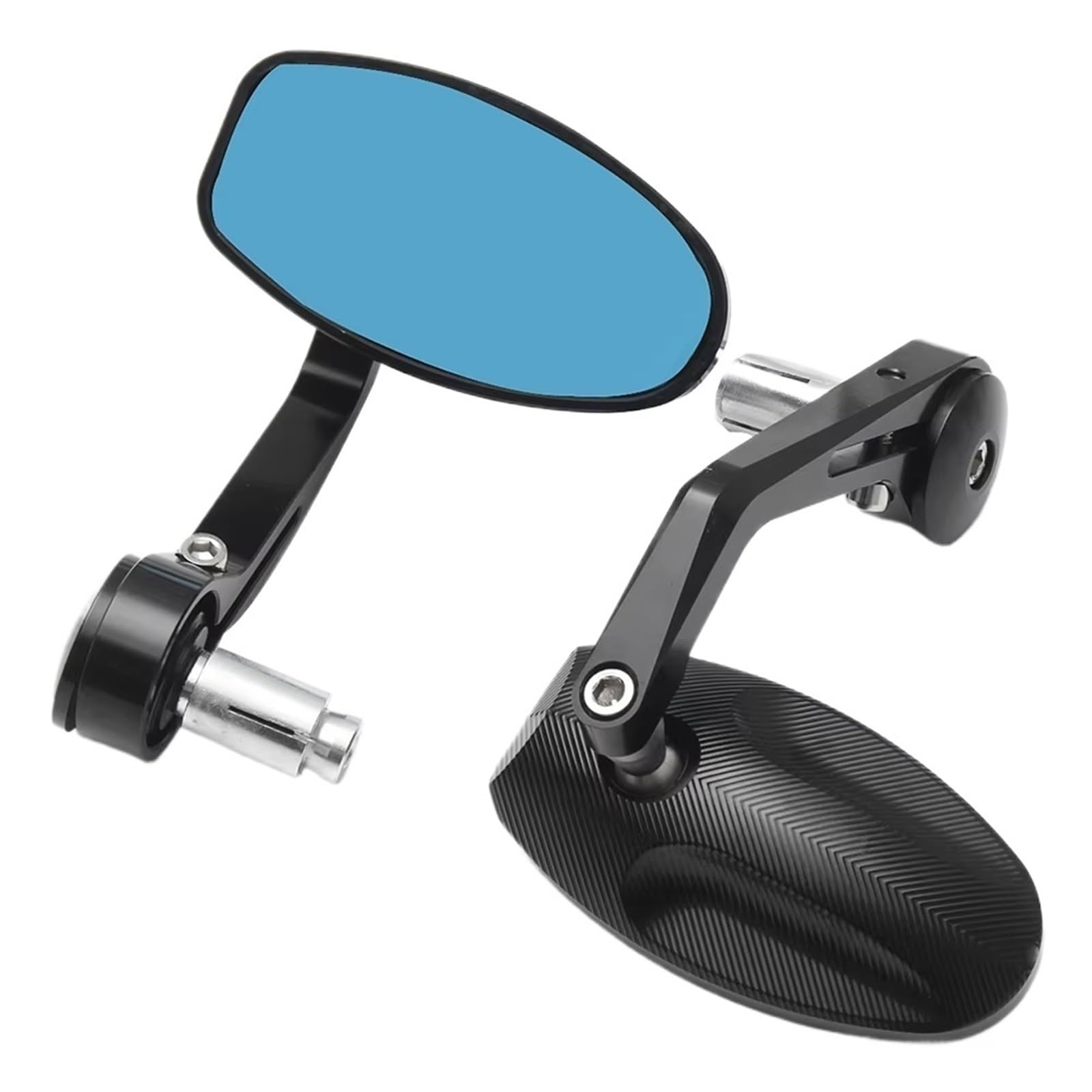 Motorrad-Rückspiegel Für Triumph Für Speed Für Triple 2Pcs Motorrad Bar End Schwarz Rearview Außenspiegel CNC Handlebar End Mirror Motorrad-Rückspiegel Für Triumph Für Speed Für Triple 2Pcs Motorrad Bar End Schwarz Rearview Außenspiegel CNC Handlebar End Mirror von KCKZCFCYPQ