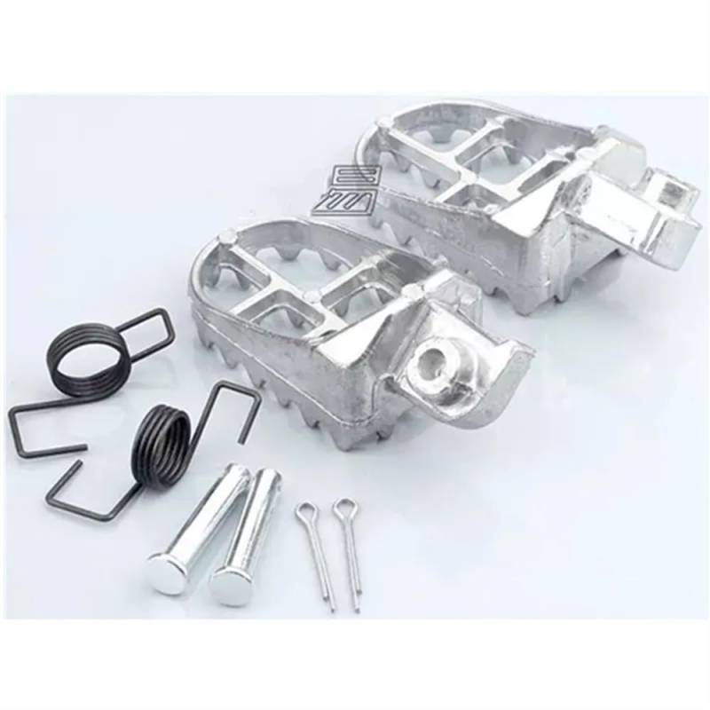 Fußstütze Pedal Motorcycle Footrest Motocross Wide Fat Foot Pegs Pedal for CR CRF XR 50 70 80 100 KLX110 von KDHUCS