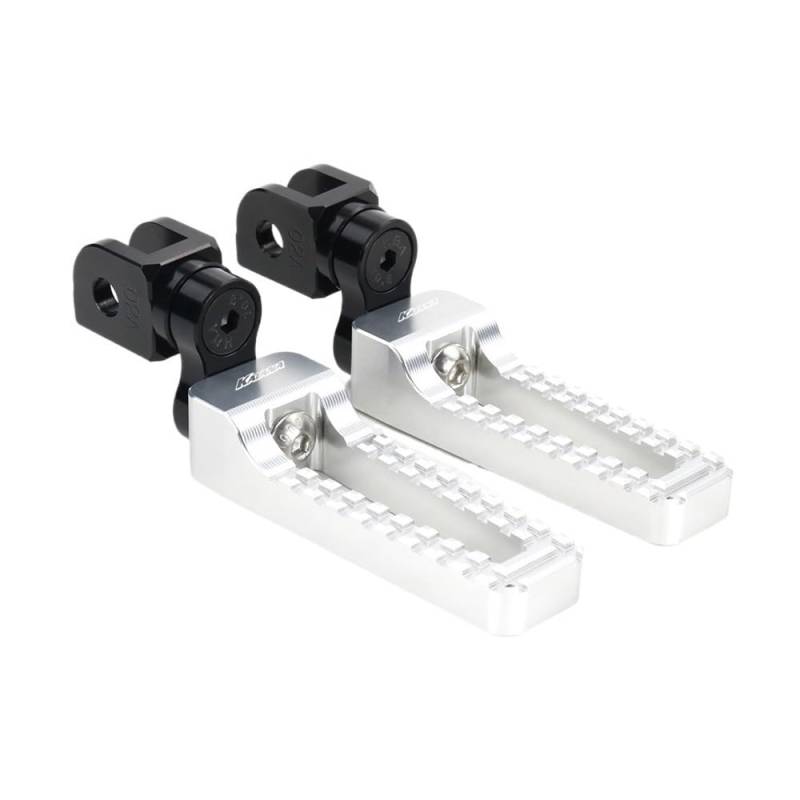 Fußstütze Pedal Motorrad CNC Vorne Fußrasten Einstellbar Für GSX-S125 2017-2022 GSX-S750 GSX-S1000/F Katana SFV650 Gladius SV650/X von KDHUCS
