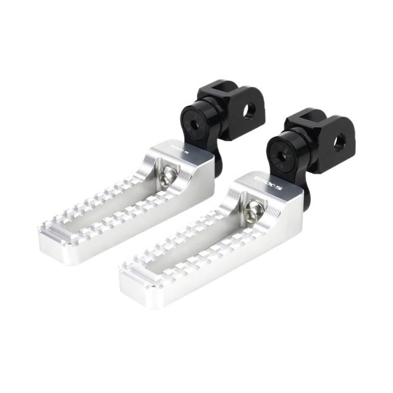 Fußstütze Pedal Motorrad CNC Vorne Fußrasten Einstellbar Für GSX-S125 2017-2022 GSX-S750 GSX-S1000/F Katana SFV650 Gladius SV650/X von KDHUCS
