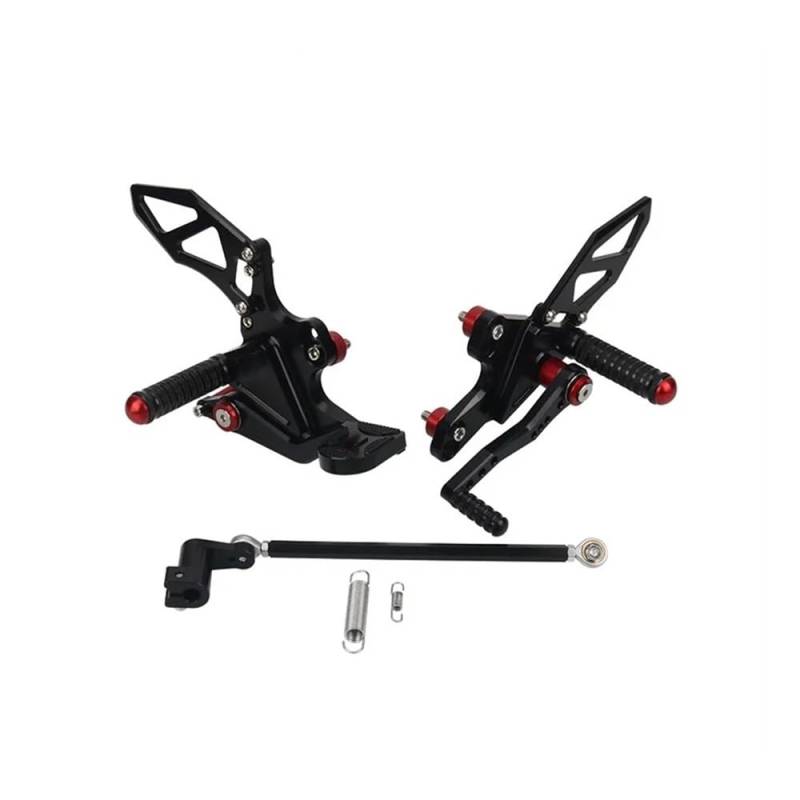 KDHUCS Fußstütze Pedal Motorrad CNC Einstellbare Hinten Set Fußrastenanlage Fußstütze Fußstütze Für CB650F CBR650F CB650R CBR650R CB von KDHUCS