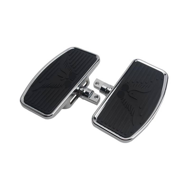 KDHUCS Fußstütze Pedal Motorrad Einstellbare Fußrasten Fußstütze Breite Diele Trittbretter Für Sportster 883 1200 Fuß Rest Fahrer Pad von KDHUCS