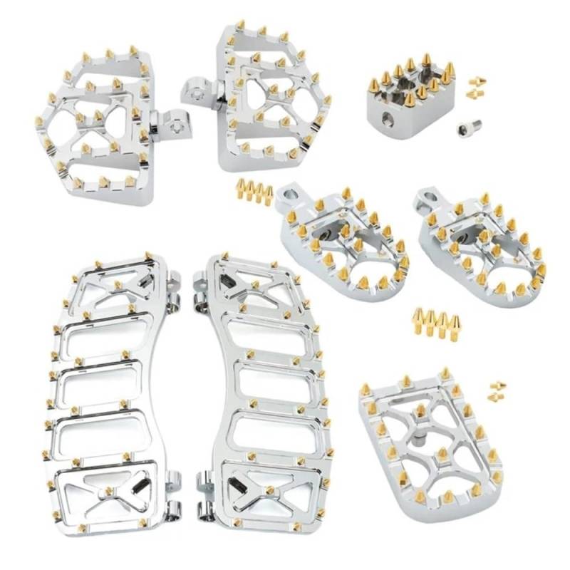 KDHUCS Fußstütze Pedal Motorrad-Fußrasten für für Touring für Road King Fußrasten Fußstütze Bremspedalabdeckung Schalthebel von KDHUCS