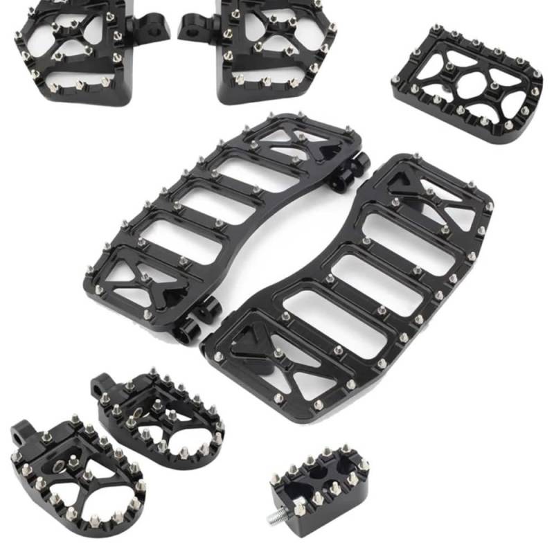 KDHUCS Fußstütze Pedal Motorrad-Fußrasten für für Touring für Road King Fußrasten Fußstütze Bremspedalabdeckung Schalthebel von KDHUCS