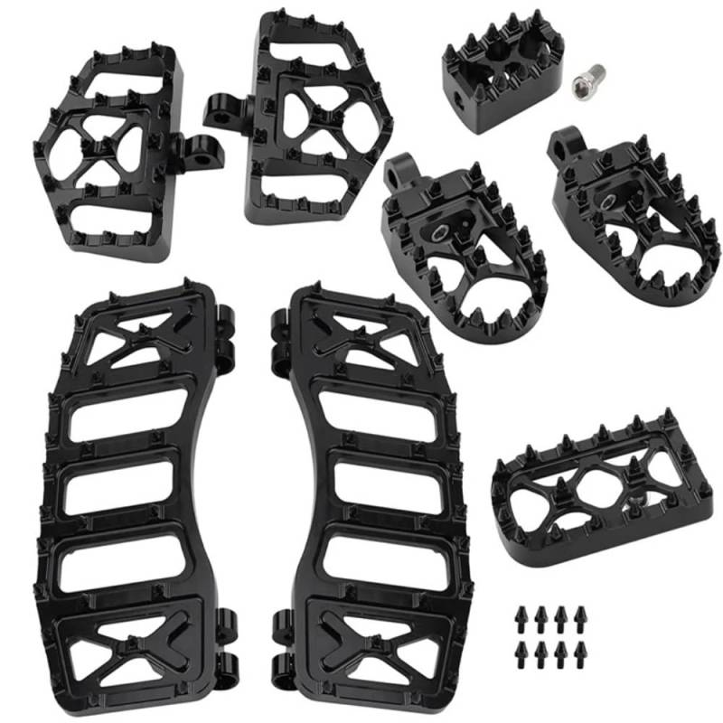 KDHUCS Fußstütze Pedal Motorrad-Fußrasten für für Touring für Road King Fußrasten Fußstütze Bremspedalabdeckung Schalthebel von KDHUCS