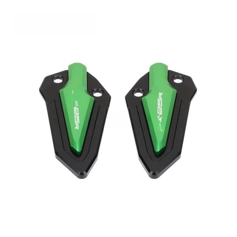 KDHUCS Fußstütze Pedal Motorradzubehör Fußstütze Pedal Fuß Peg Fersenplatten Schutzabdeckung Schutz für ZX-4R ZX-4RR ZX-25R ZX4R von KDHUCS
