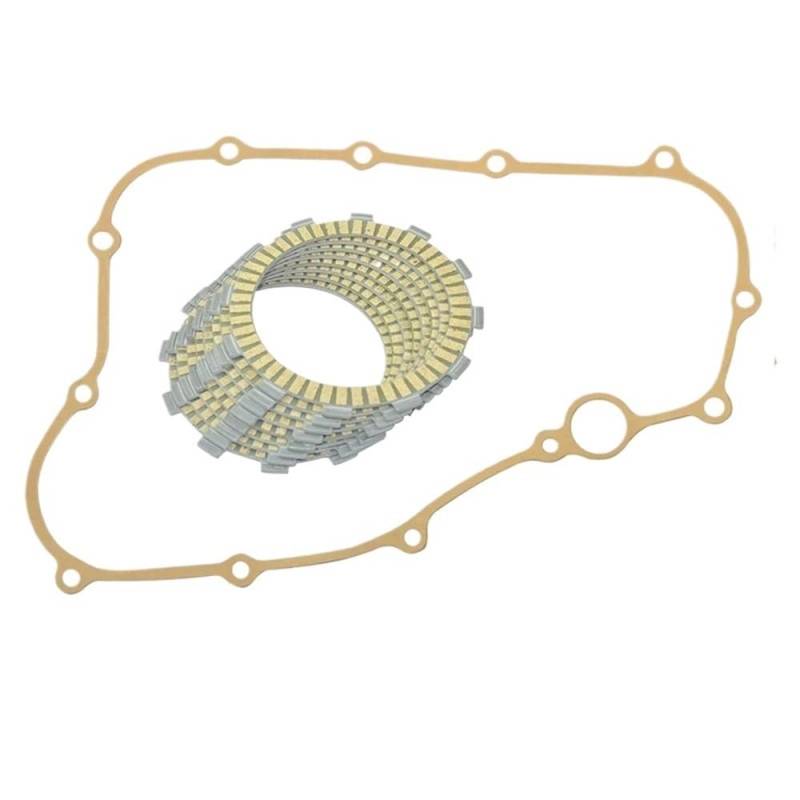 Motorrad Kupplungs scheiben Set 8 Pcs Motorrad Faser Kupplung Scheiben Platten Rechts Kurbelgehäuse Abdeckung Dichtung Für CRF250R 04-07 CRF 250 R CRF250 von KDHUCS