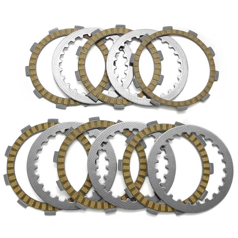 Motorrad Kupplungs scheiben Set Motorrad Kupplung Reibung Disc Platte Kit Für FZR250 Für Genesis FZR250R FZX250 Für Zeal 1HX-16331-00 21V-16321-00 /3XP-16321-00 von KDHUCS