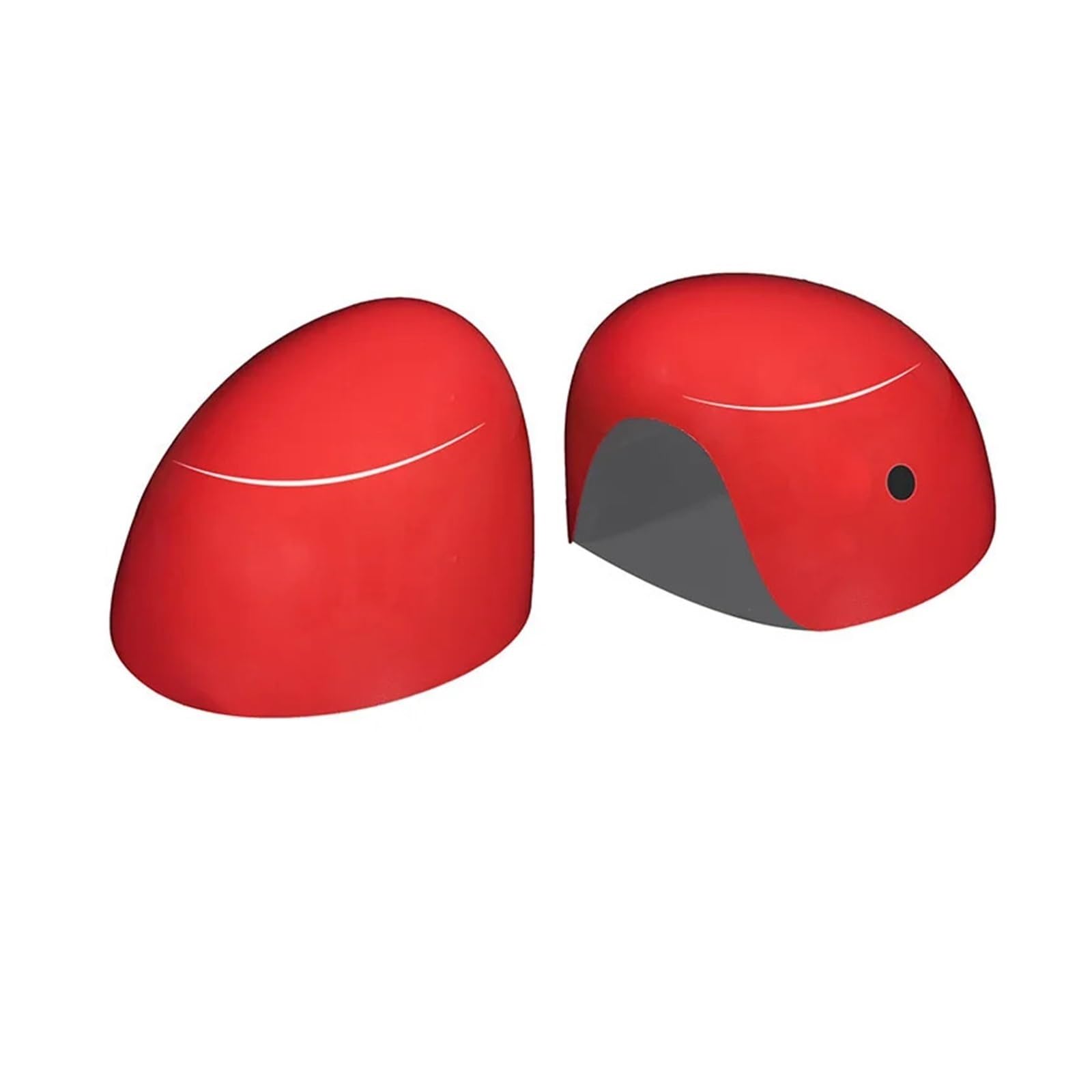 KDMOWHON 1 Paar Auto-Rückspiegel-Gehäuseabdeckungen, kompatibel mit MINI Cooper R50 R52 R53 R55 R56 R57 R58 R59 R60 R61, Styling-Zubehör, Dekoration(Pink) von KDMOWHON
