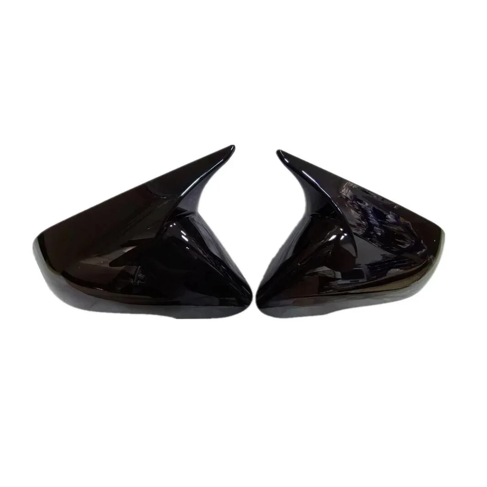 KDMOWHON 2-teilige Seitenrückspiegelabdeckung for das Auto, zusätzlicher Außenaufkleber, Flügelkappe, Türgehäuse, Verkleidungsschale, kompatibel mit Hyundai Sonata 9. 2015–2019(Glossy Black) von KDMOWHON