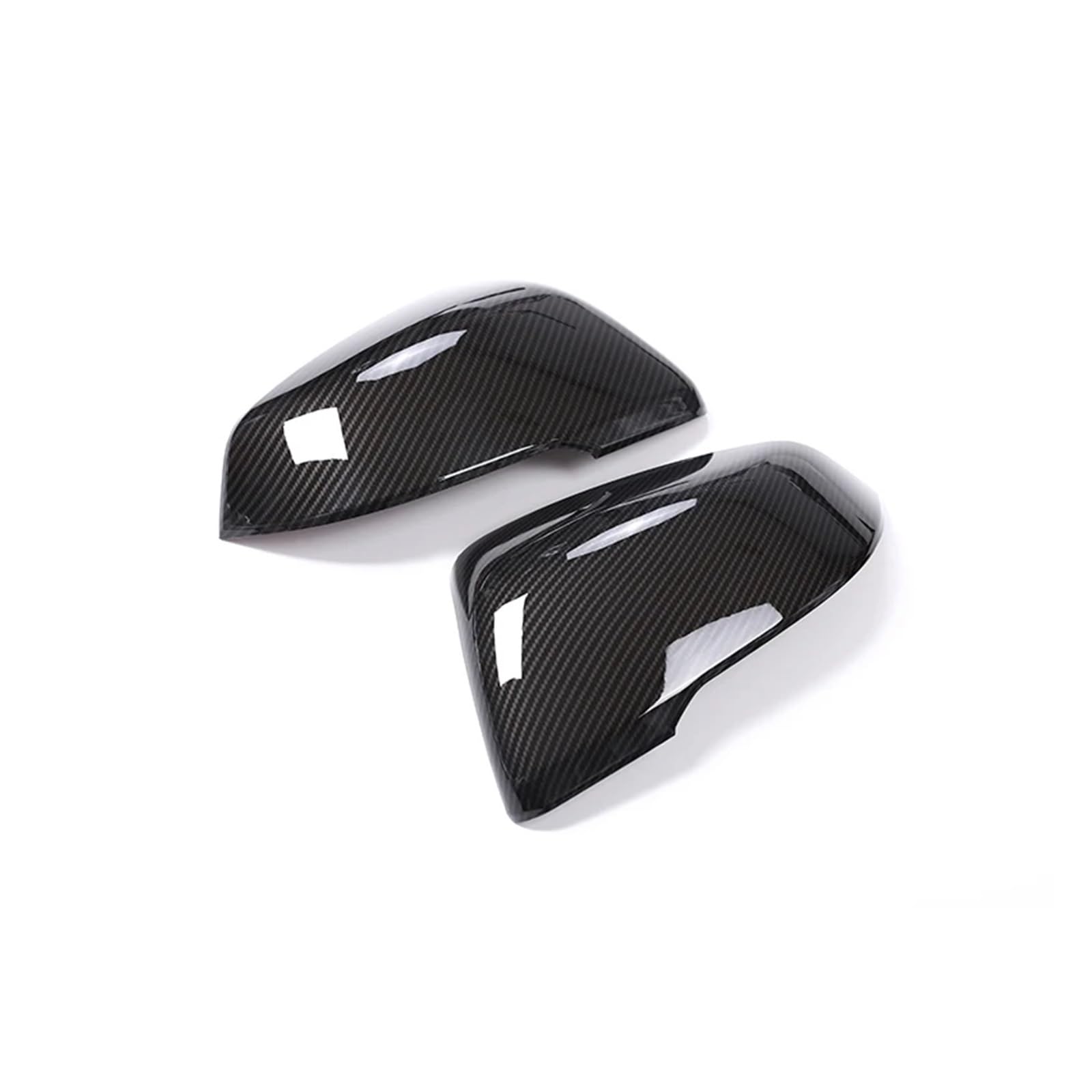 KDMOWHON ABS-Kohlefaser-Stil, Seitenrückspiegelkappe, Abdeckungsverkleidung, kompatibel mit BMW 2er X1 F48 F45 F46 2015–2021(Carbon Fiber) von KDMOWHON