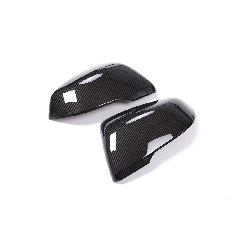 KDMOWHON ABS-Kohlefaser-Stil, Seitenrückspiegelkappe, Abdeckungsverkleidung, kompatibel mit BMW 2er X1 F48 F45 F46 2015–2021(Carbon Fiber) von KDMOWHON
