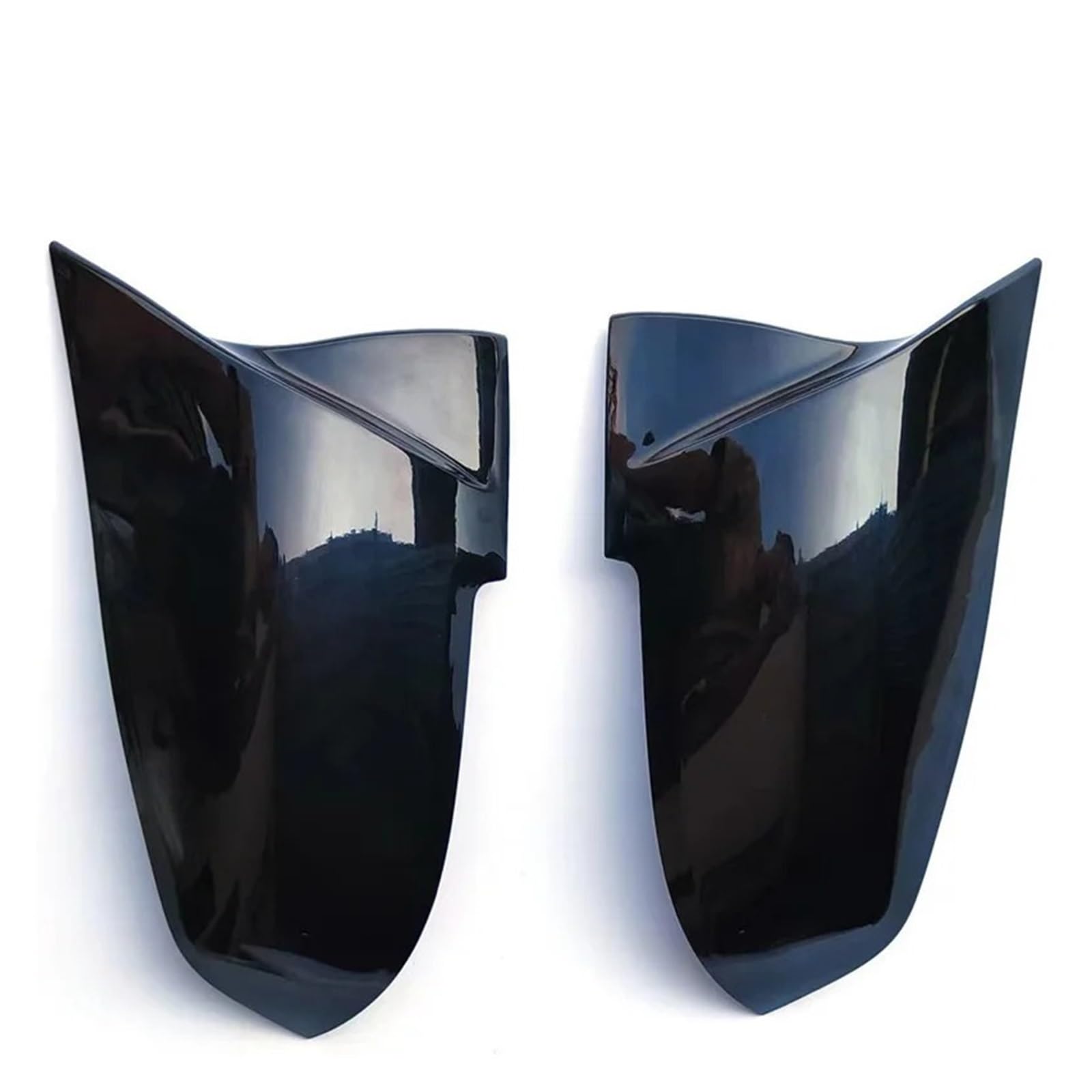 KDMOWHON Austauschbares Material ABS Horn Series Rückspiegelabdeckung Kompatibel for BMW 1 23 4 X F20 F21 F22 F23 F30 F32 F36(Glossy black) von KDMOWHON