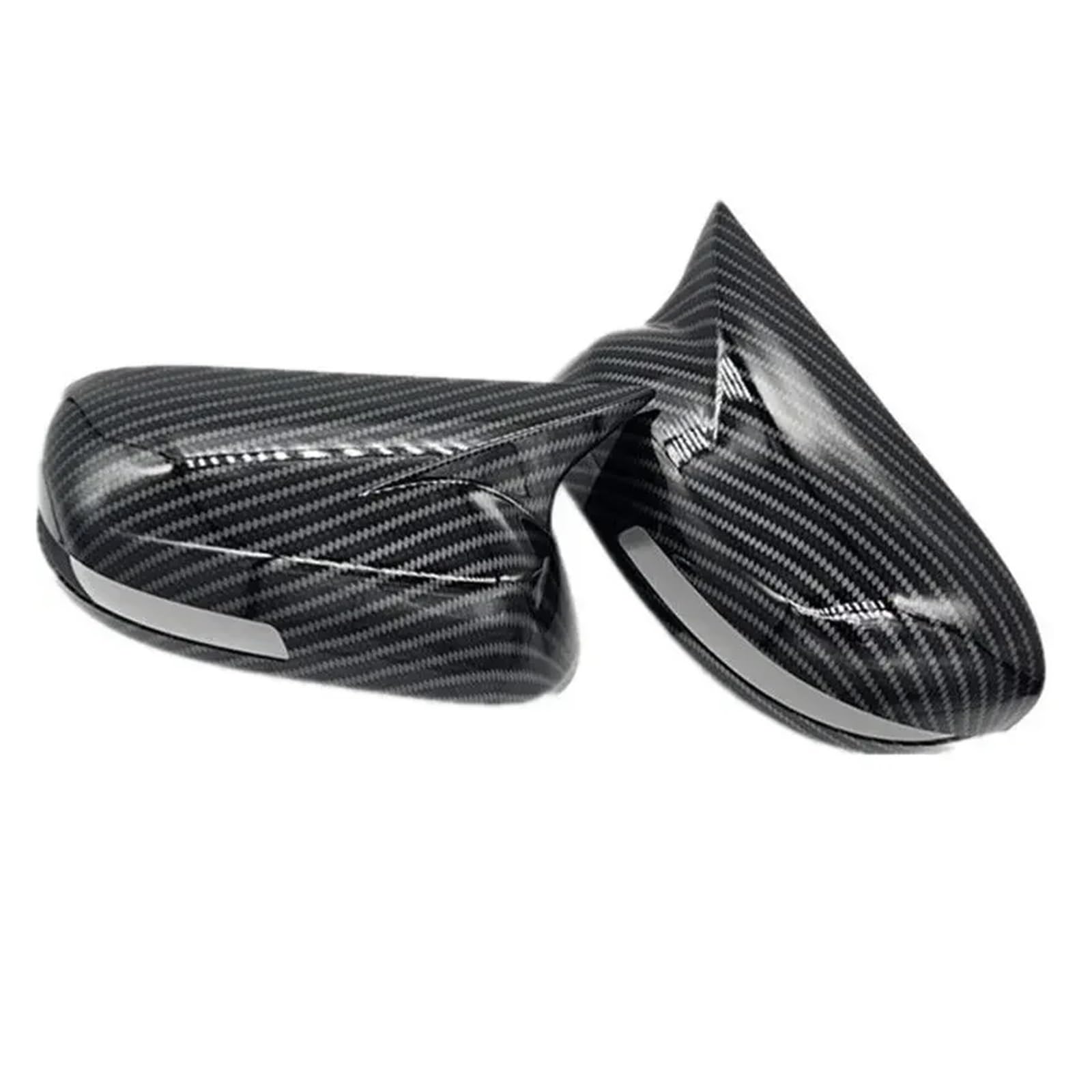 KDMOWHON Auto OX Horn Rückspiegelabdeckung Flügelkappe Außentürgehäuse Shell Trim Kompatibel for City 2009 2010 2011 2012 2013(No Light Carbon) von KDMOWHON