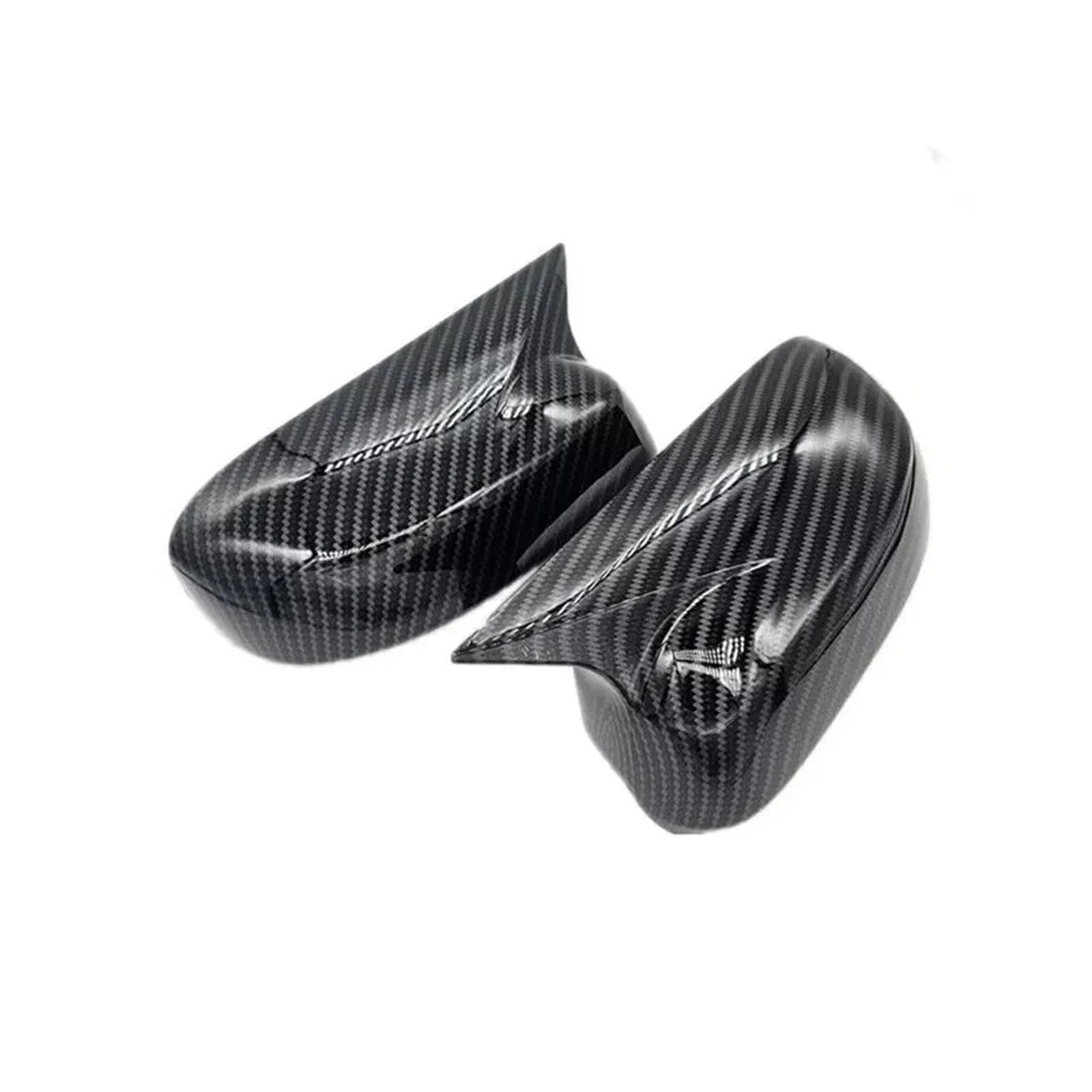 KDMOWHON Auto OX Horn Rückspiegelabdeckung Flügelkappe Außentürgehäuse Shell Trim Kompatibel for City 2009 2010 2011 2012 2013(With Light Carbon) von KDMOWHON