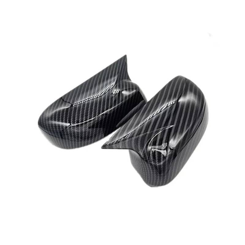 KDMOWHON Auto OX Horn Rückspiegelabdeckung Flügelkappe Außentürgehäuse Shell Trim Kompatibel for City 2009 2010 2011 2012 2013(With Light Carbon) von KDMOWHON