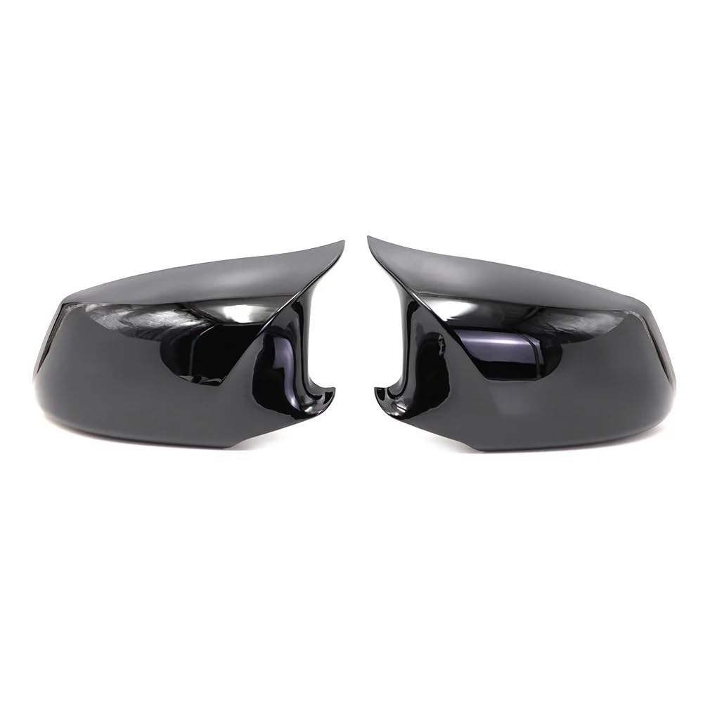 KDMOWHON Auto-Rückspiegel-Abdeckung, Aufkleber, Flügelkappe, Außentürgehäuse, Verkleidung, kompatibel mit Linkslenker, BMW 5er F10 F11 2010–2013, Kohlefaser(Gloss Black) von KDMOWHON