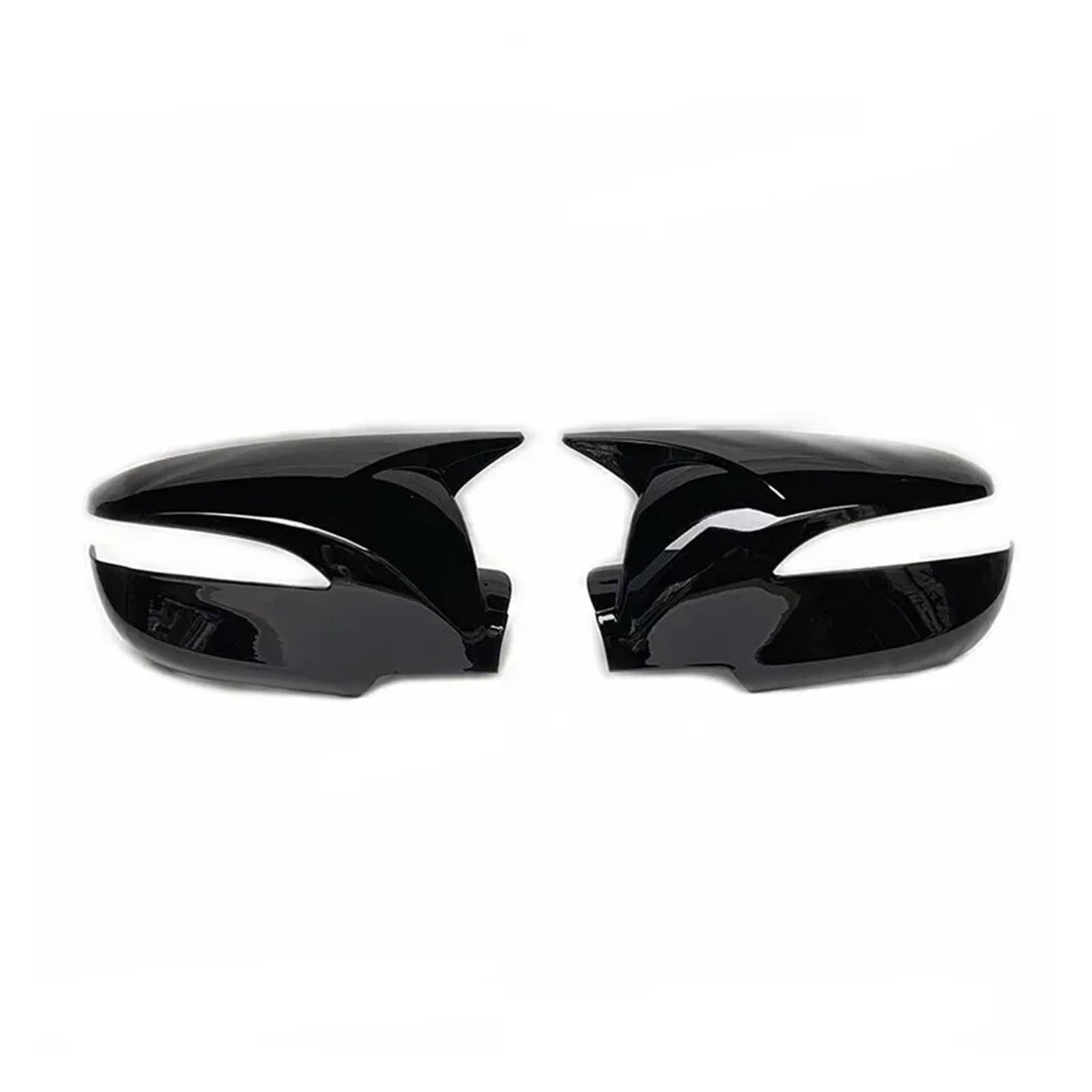 KDMOWHON Auto-Rückspiegel-Abdeckung, Flügelkappe, Außenaufkleber, Türrückansicht, Gehäuseverkleidung, kompatibel mit Hyundai IX35 2011–2015, Kohlefaser(Gloss Black) von KDMOWHON