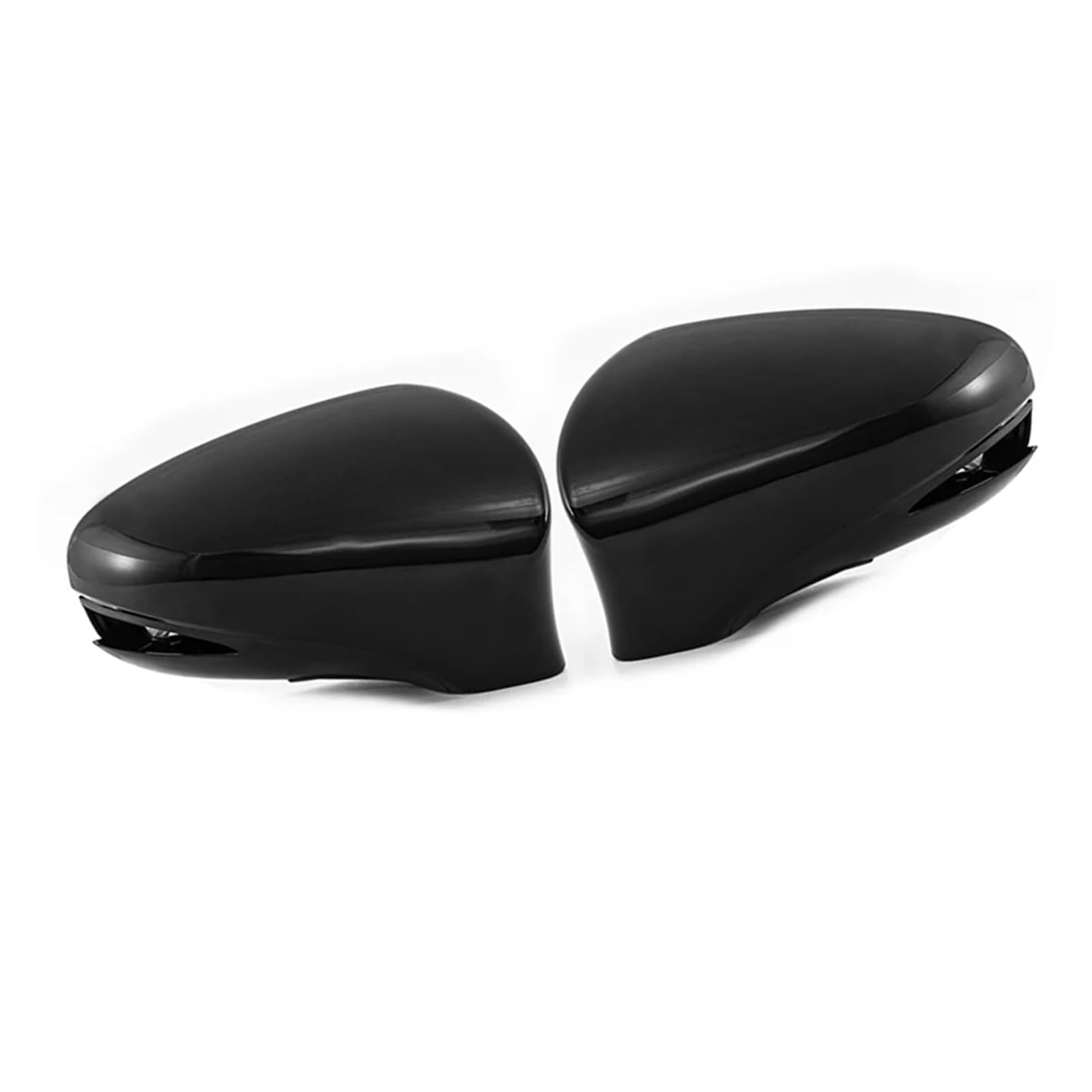 KDMOWHON Auto Rückspiegel Außenspiegel Abdeckung Trim Kompatibel for LEXUS-ES350 8791A30D10B1 8794A30E00B1 2013-2018/GS350 2013-2019/1S350 2014-2018(Black Pair) von KDMOWHON
