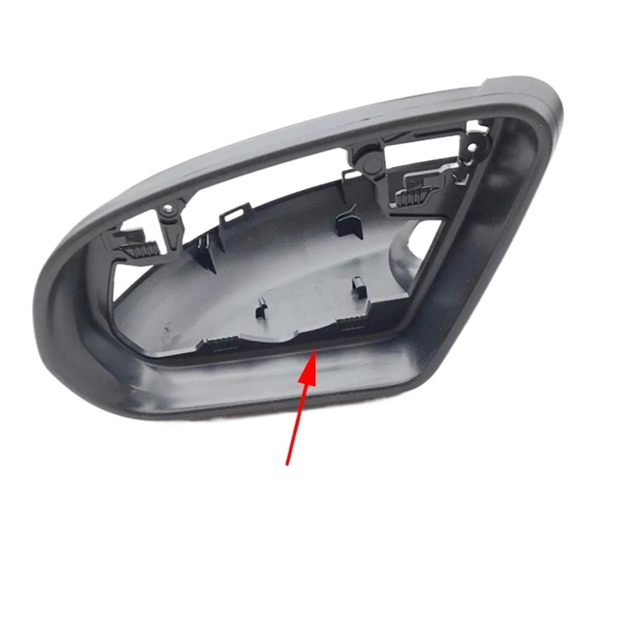 KDMOWHON Auto Rückspiegel Rahmen Trim Gehäuse Matt Kompatibel for Mercedes-Benz C Klasse W205 2015 2016 2017 2018 2019(No Hole Left) von KDMOWHON
